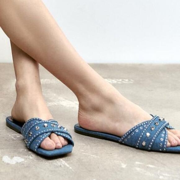 ZARA Square Toe Flats NWT - Picture 7 of 16